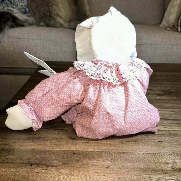 vintage floppy ear stuffed bunny rabbit handmade custom w/baby stuffed animal - Picture 11 of 14